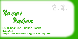 noemi makar business card